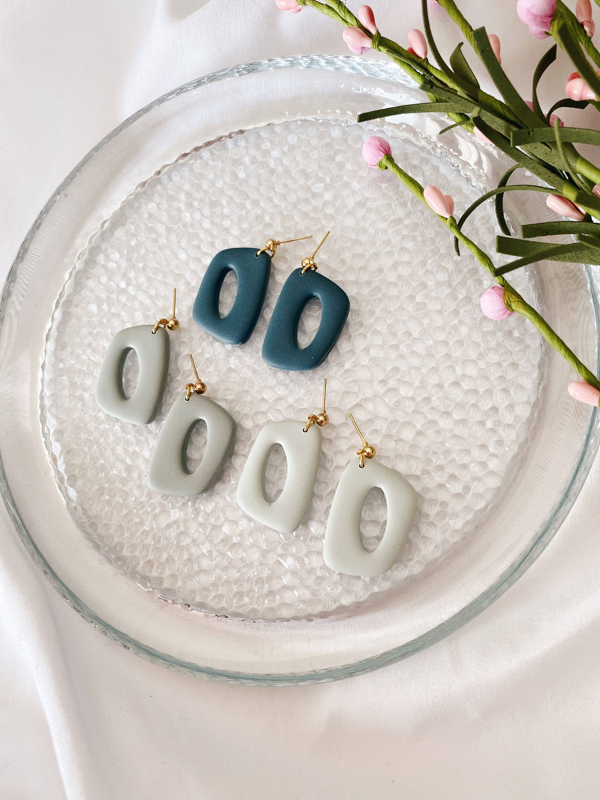 Dani Clay Earrings | Dried Sage