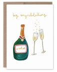 Champagne Big Congrats Card