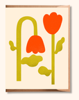 Retro Tulips | Greeting Card