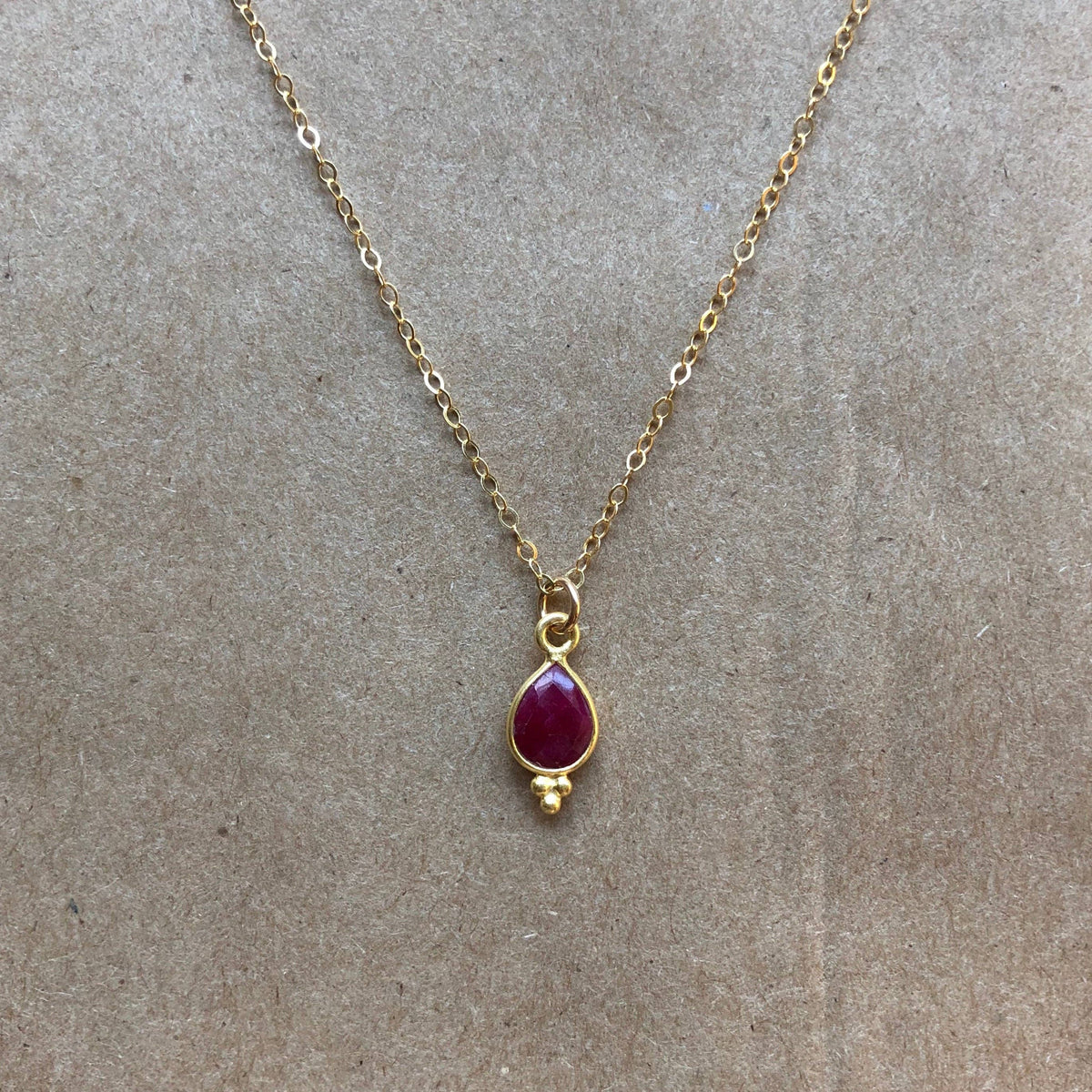 Rise Necklace | Ruby
