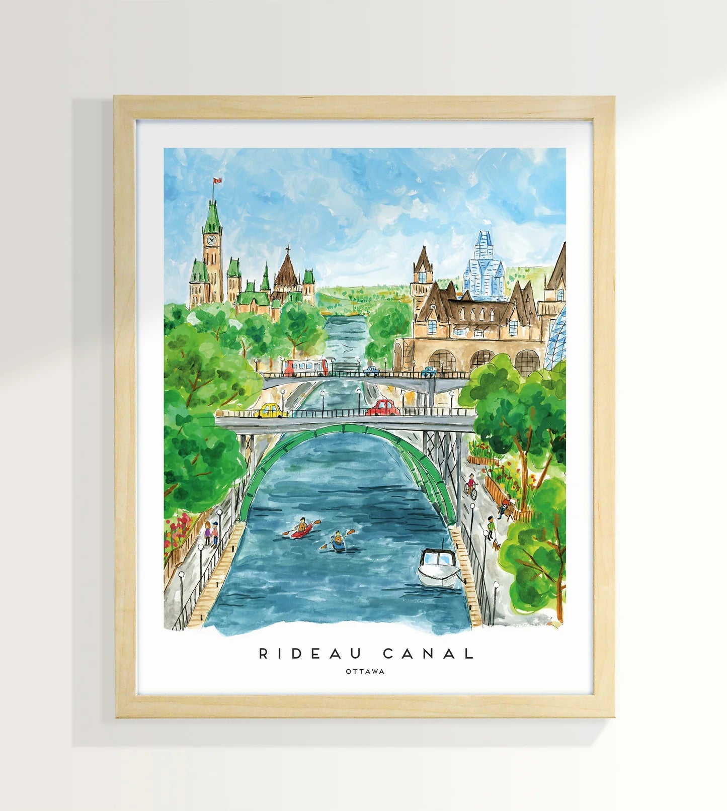 Ottawa Rideau Canal Summer Art Print