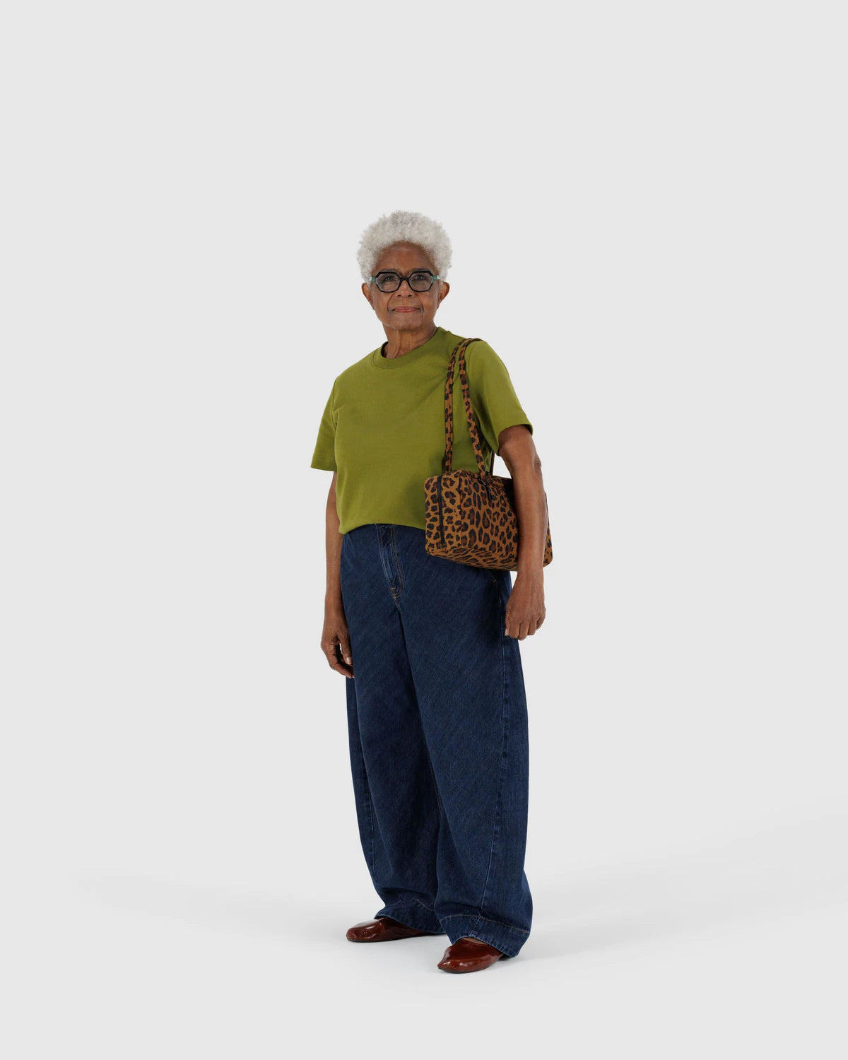 Nylon Bowler Bag: Leopard