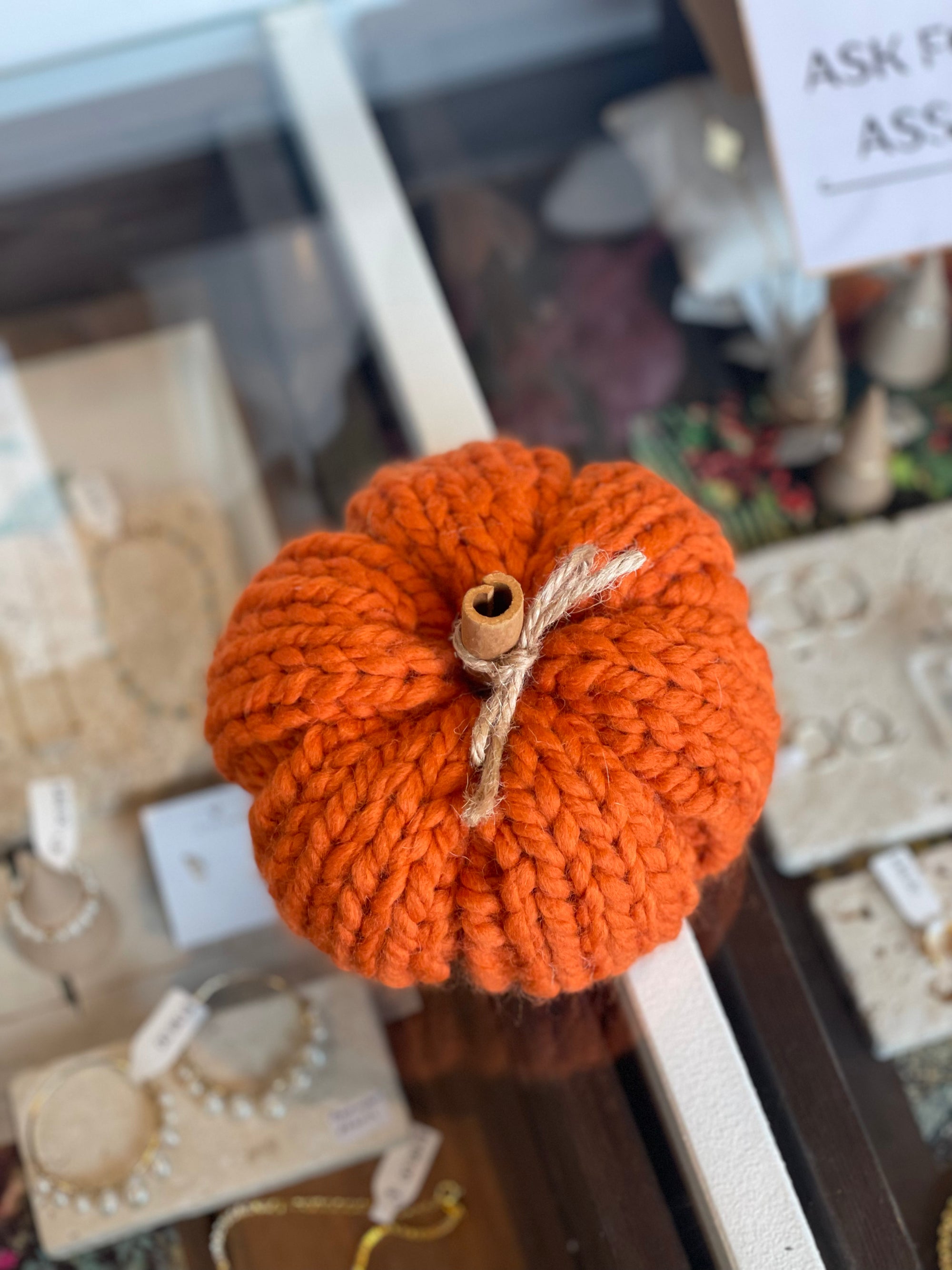 Knitted Pumpkin (Various Sizes)