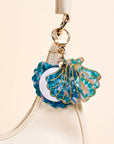 Mini Mirror Bag Charm: Seashell