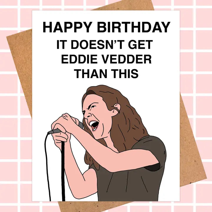 Eddie Vedder Pearl Jam | Greeting Card