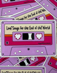 Love Songs Cassette Tape Sticker