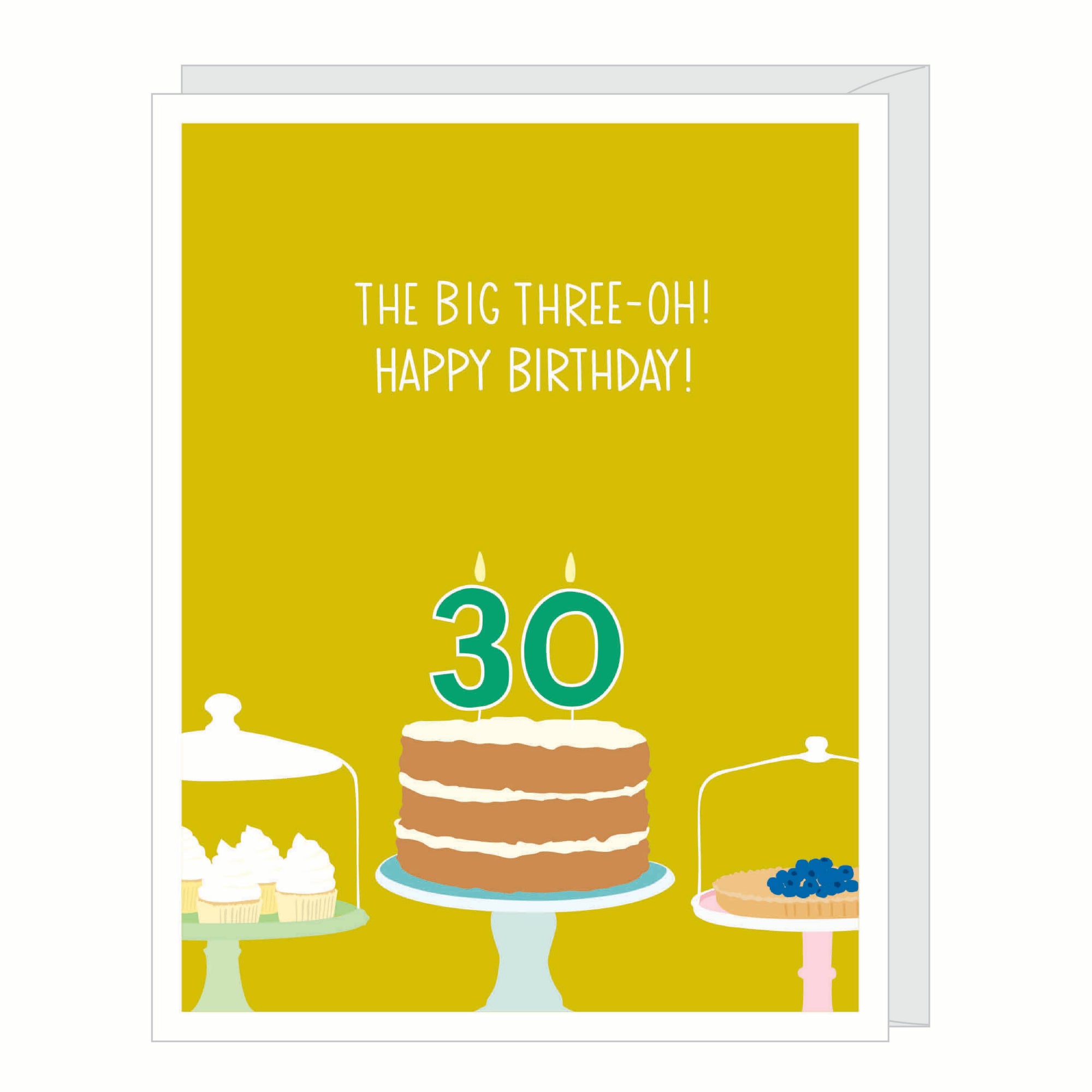 Number 30 Thirtieth Birthday | Greeting Card