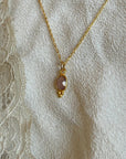 Lūma Necklace | Cranberry Quartz