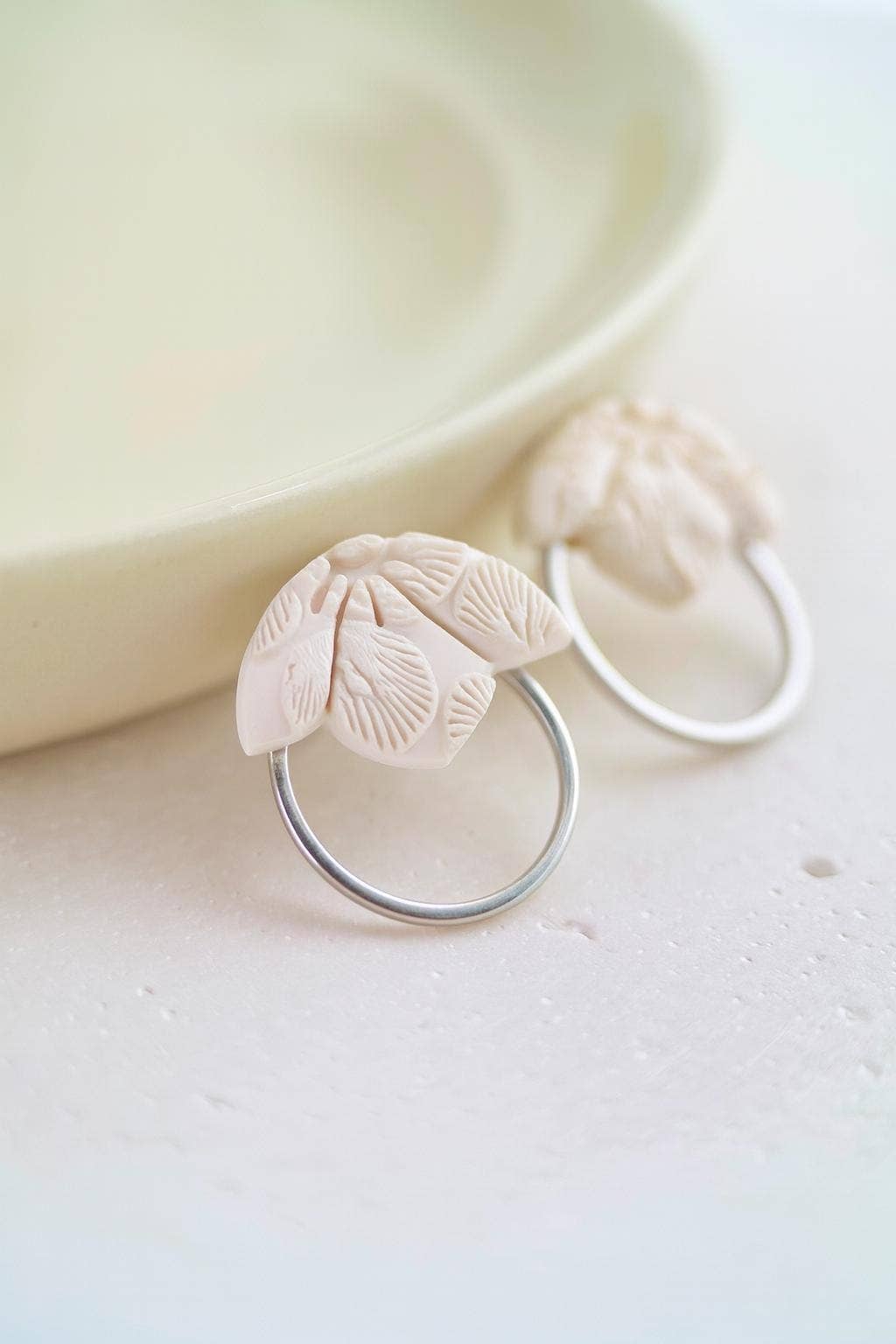 Cherry Blossom Ear Jacket: Pink