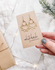 Brass Sunflower Earrings