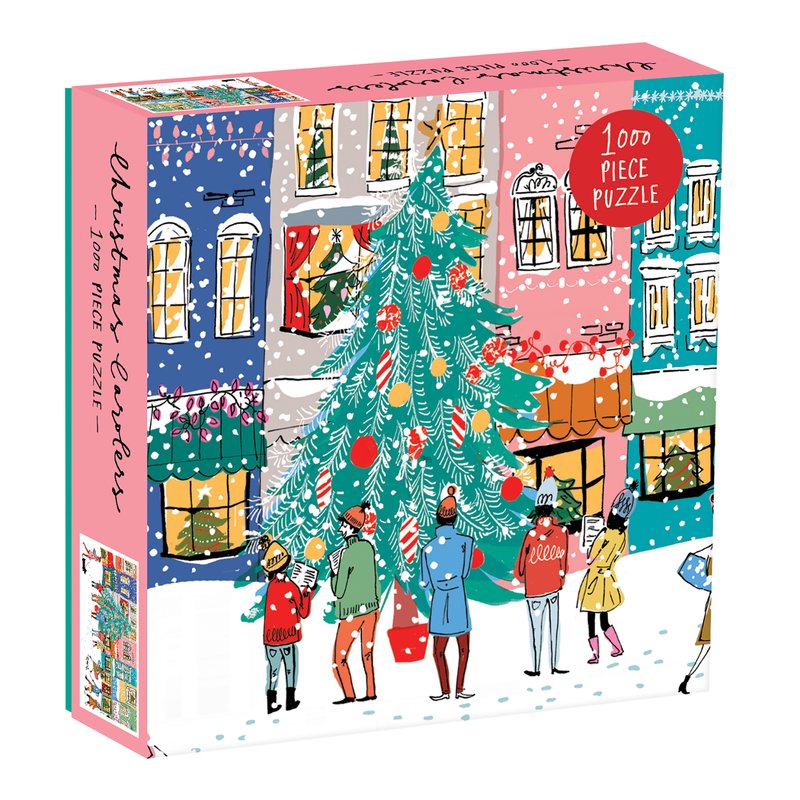 Christmas Carolers Square Puzzle