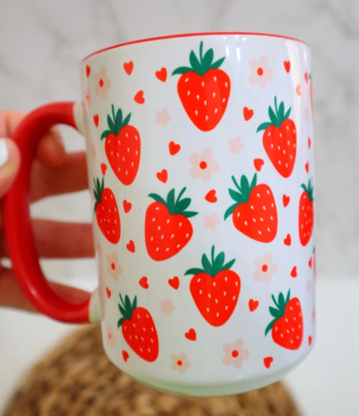 Strawberry Flower Mug