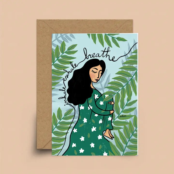 Breathe - Greeting Card