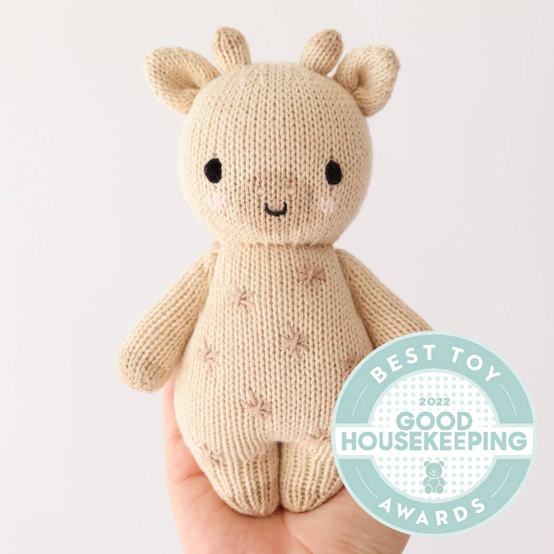 Baby Giraffe | Hand-Knit Doll