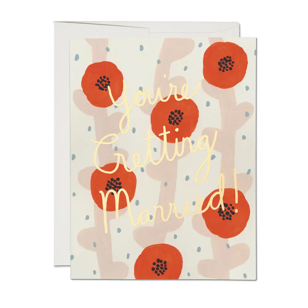 Wedding Poppies - Greeting Card