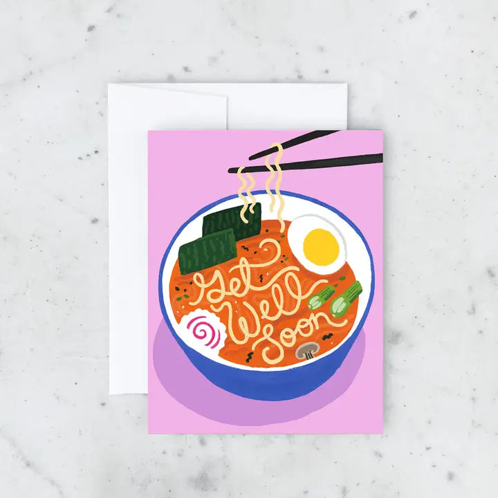 Get Well Soon Ramen Card | Greeting Card
