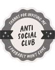 Anti-Social Club Sticker