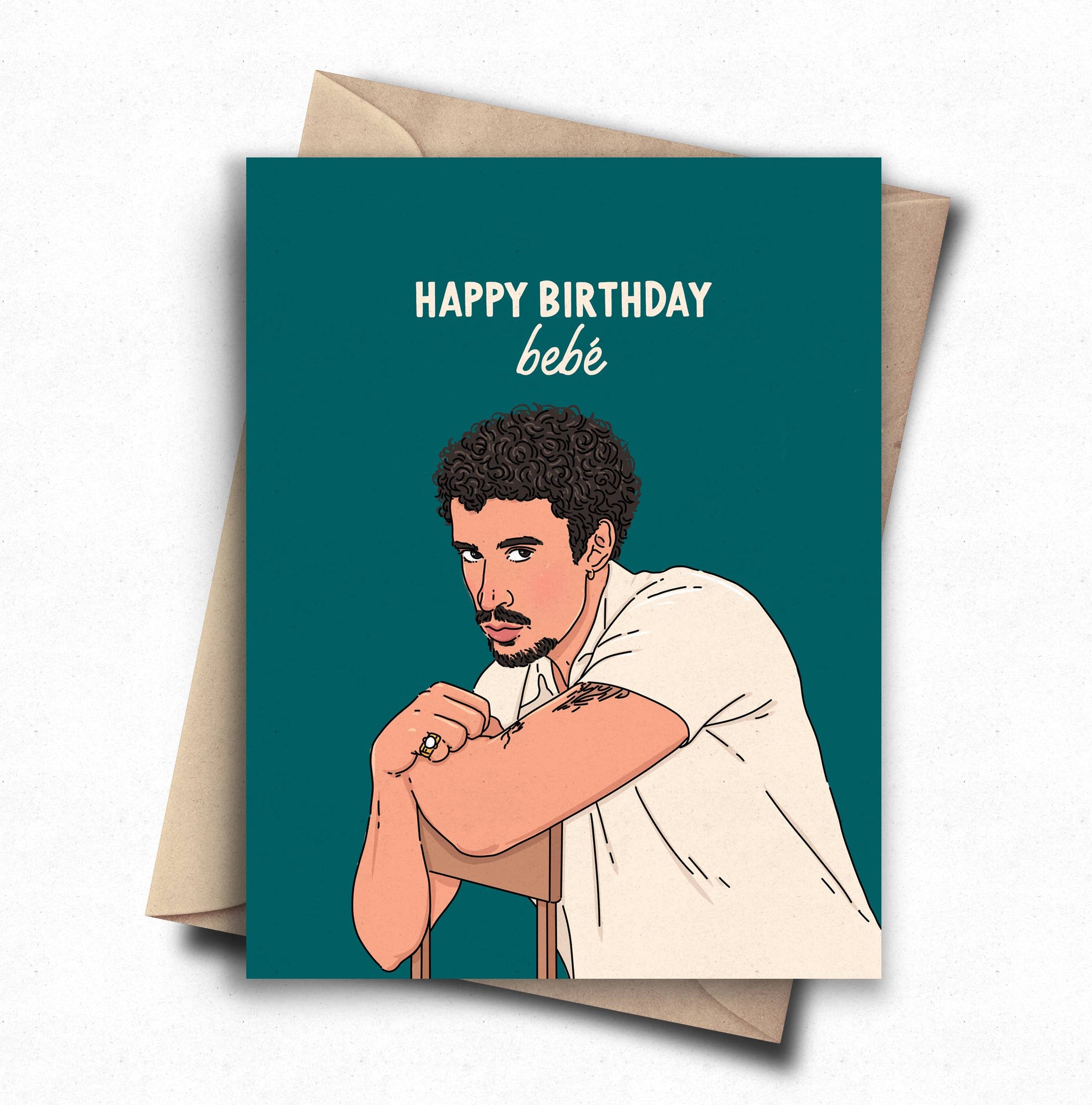 Bad Bunny Birthday | Greeting Card