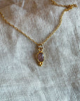 Lūma Necklace | Cranberry Quartz
