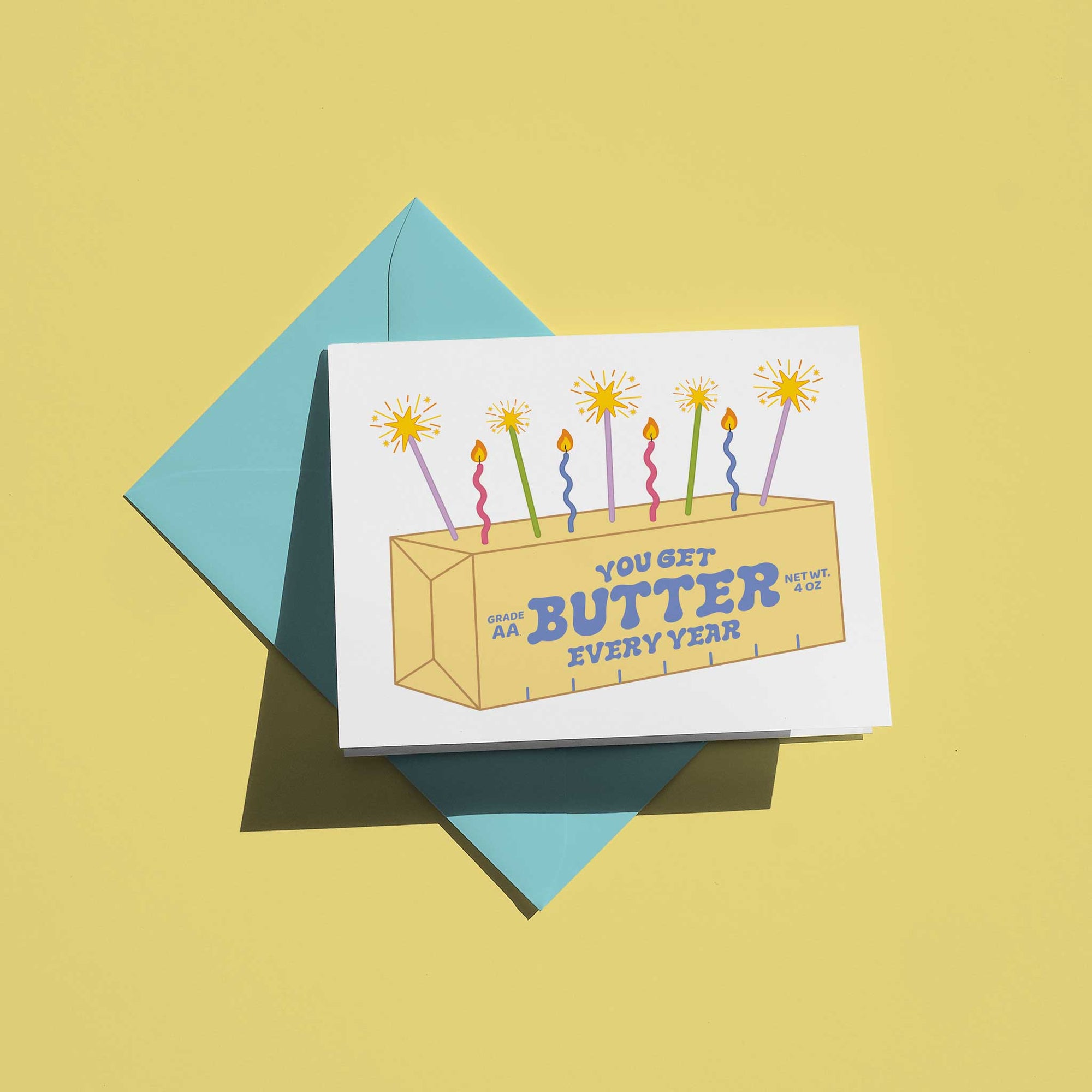 You Get Butter Every Year Birthday Card