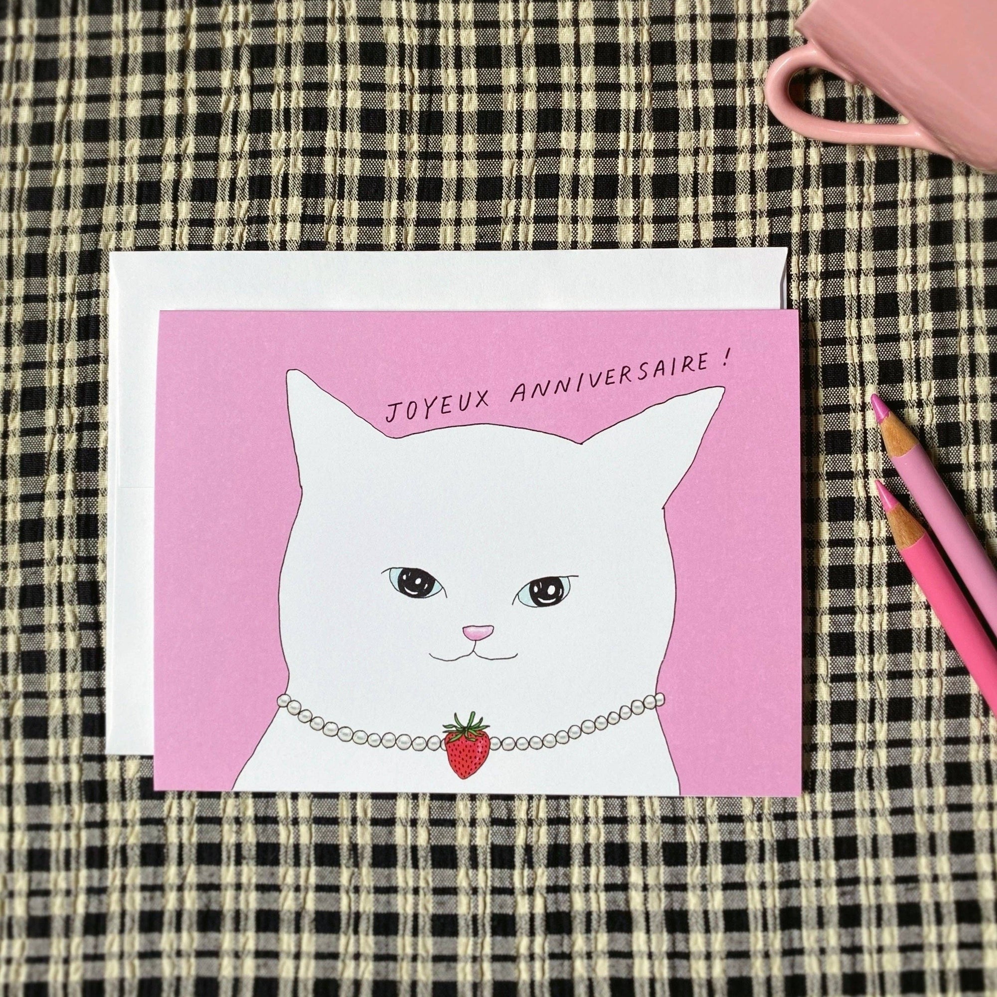 Fancy Cat - Birthday Card
