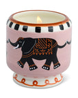 Dopo Hand-Painted Ceramic Candle | Elephant