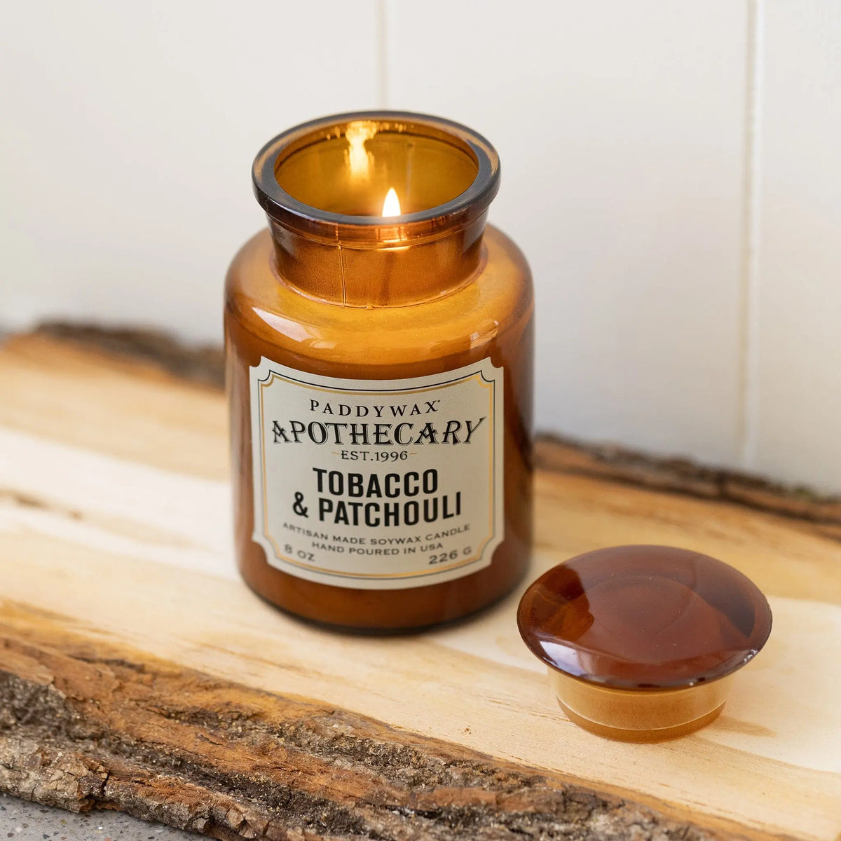Tobacco &amp; Patchouli Apothecary 8 oz Candle