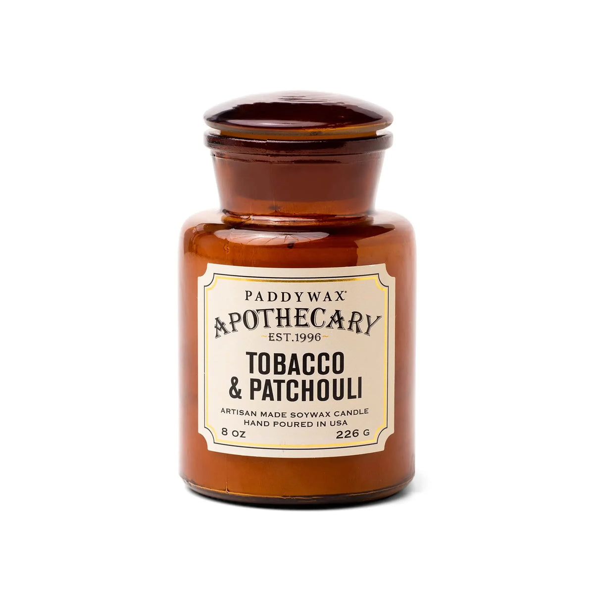 Tobacco &amp; Patchouli Apothecary 8 oz Candle