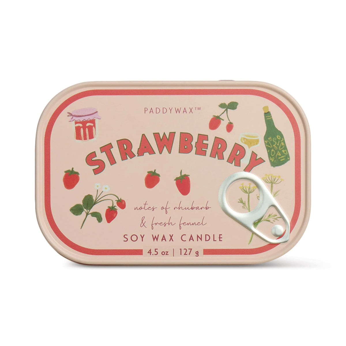 Bistro 4.5 Oz Candle Tin: Strawberry