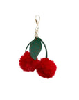 Faux Fur Pom Cherry Charm