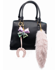 Faux Fur Tail Charm in Light Pink
