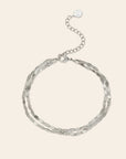Cleo Double Bracelet | Silver