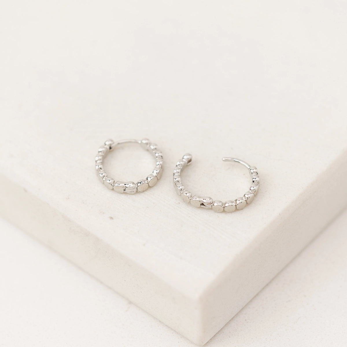 Cleo Hoops | Silver