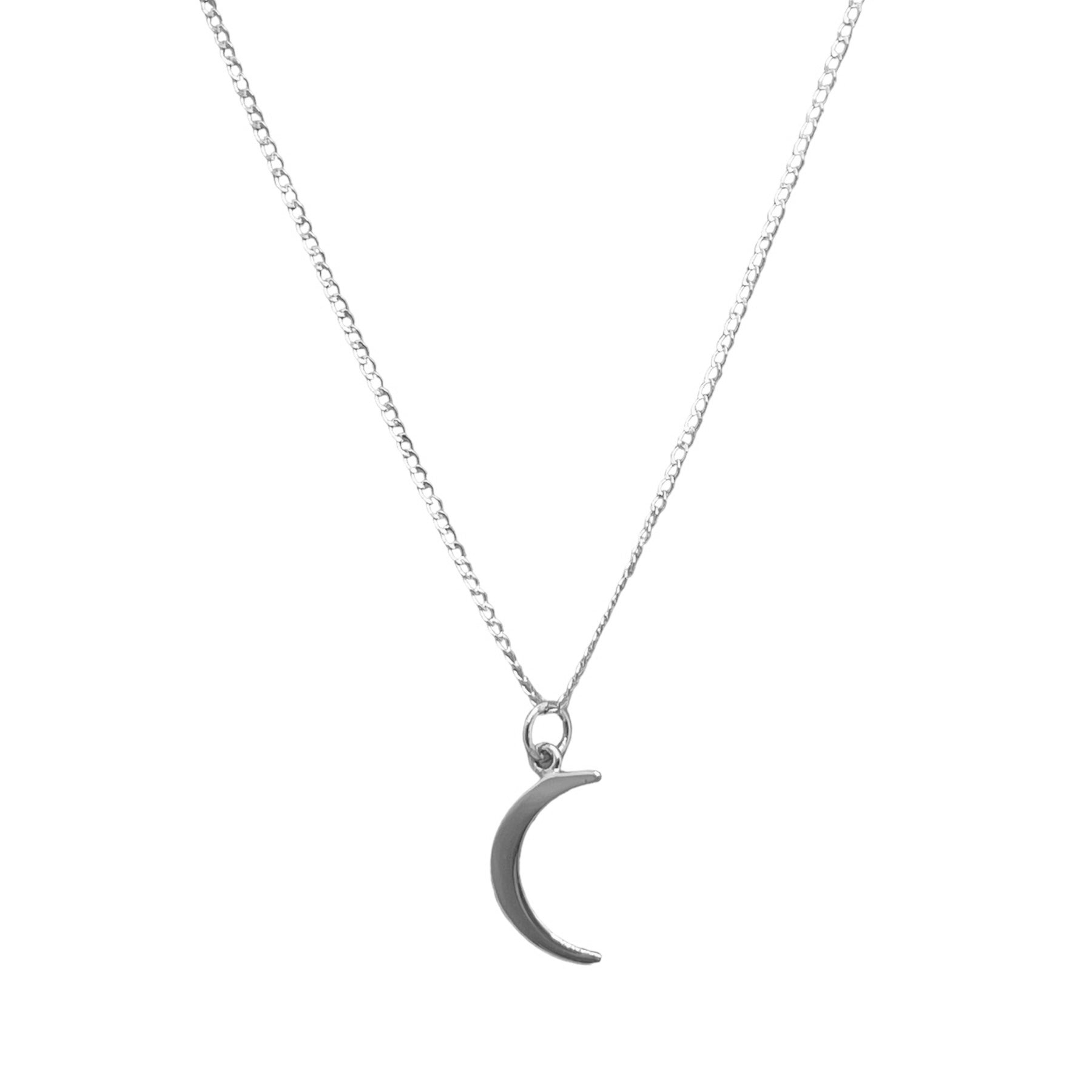 Crescent Necklace | Silver