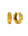 Croissant Puff Hoop Earrings