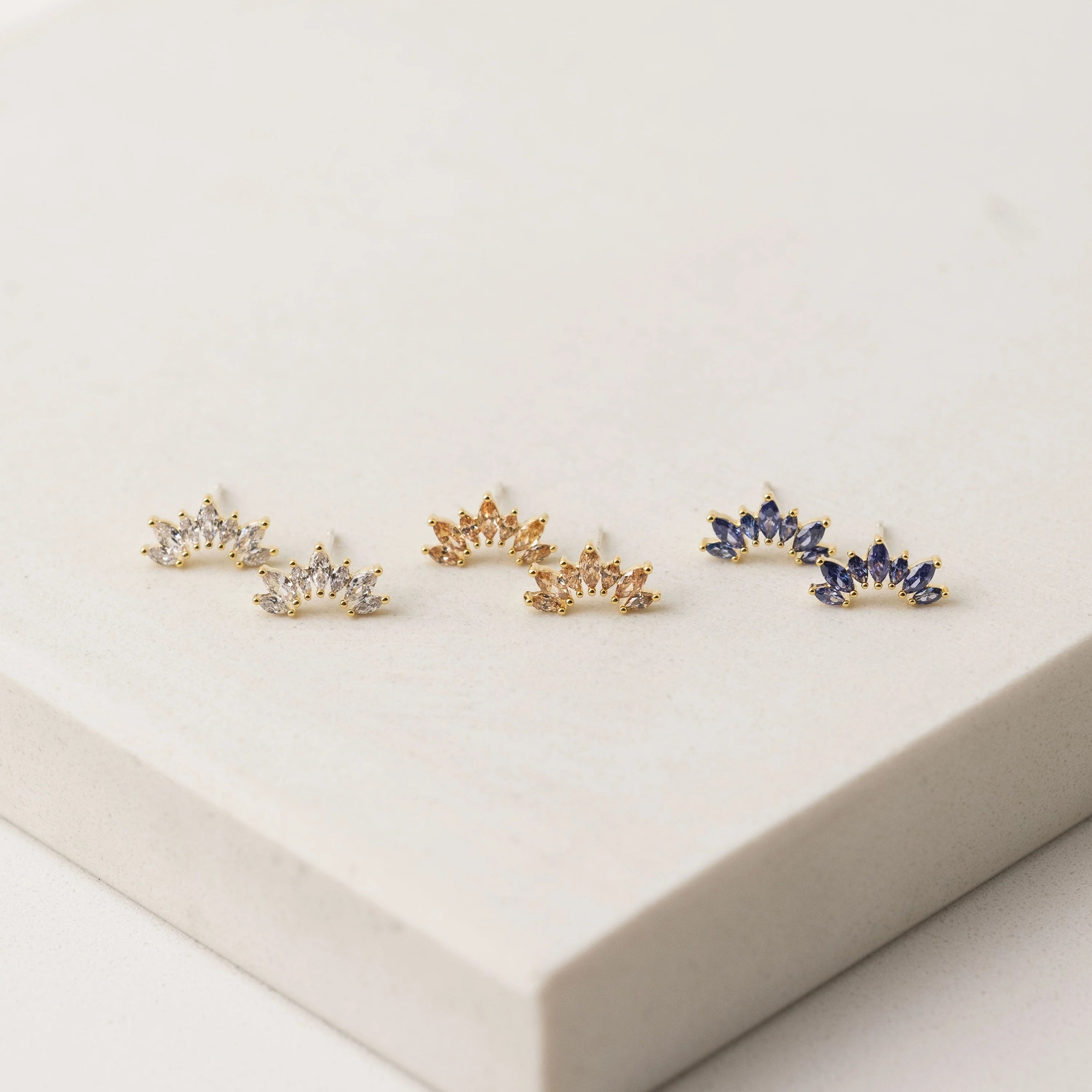 Crown Climber Earrings (various colours)