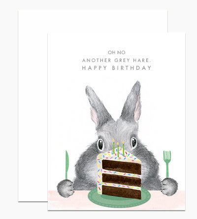 Another Grey Hare - Greeting Card