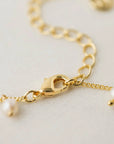 Dot Pearl Lariat Necklace