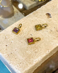 Square Birthstone Charms
