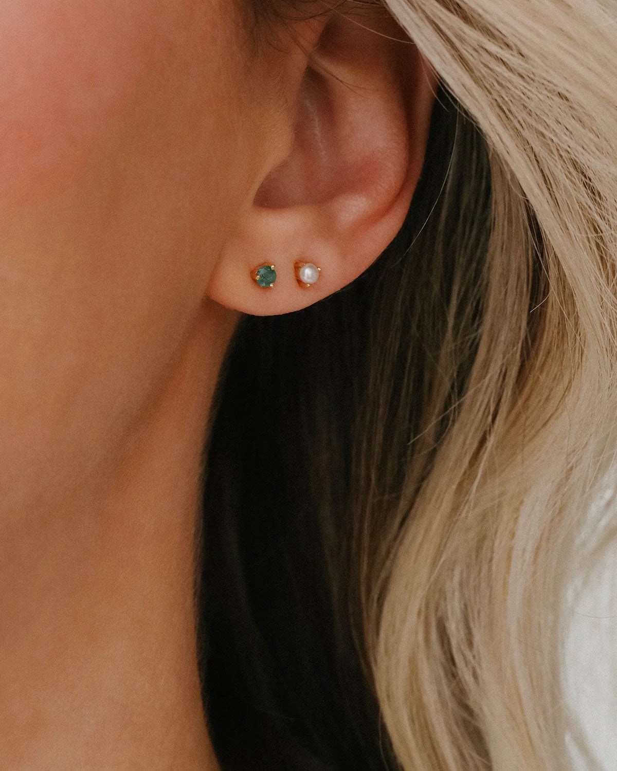 Pearl Birthstone Studs