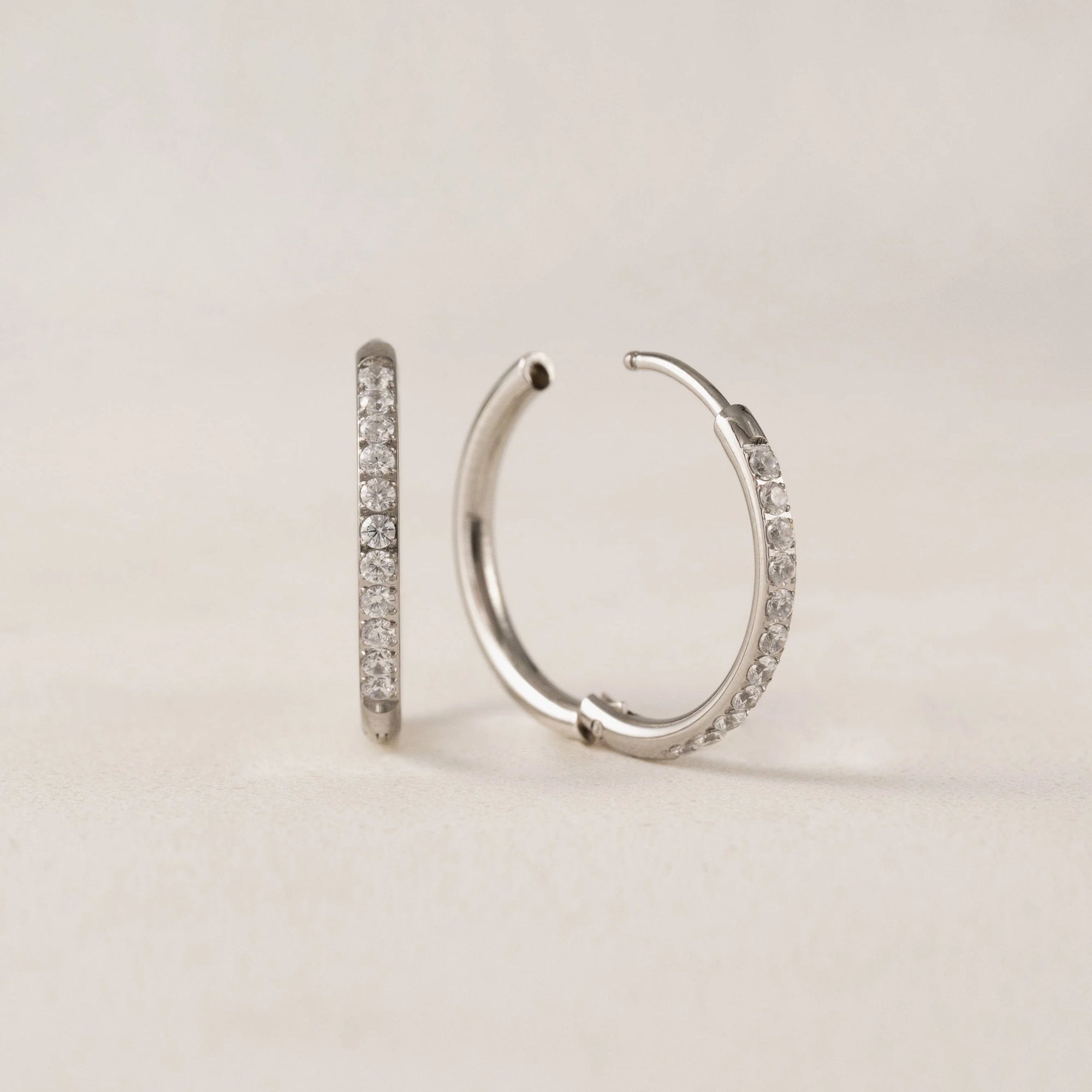 Evie Hoops - Silver