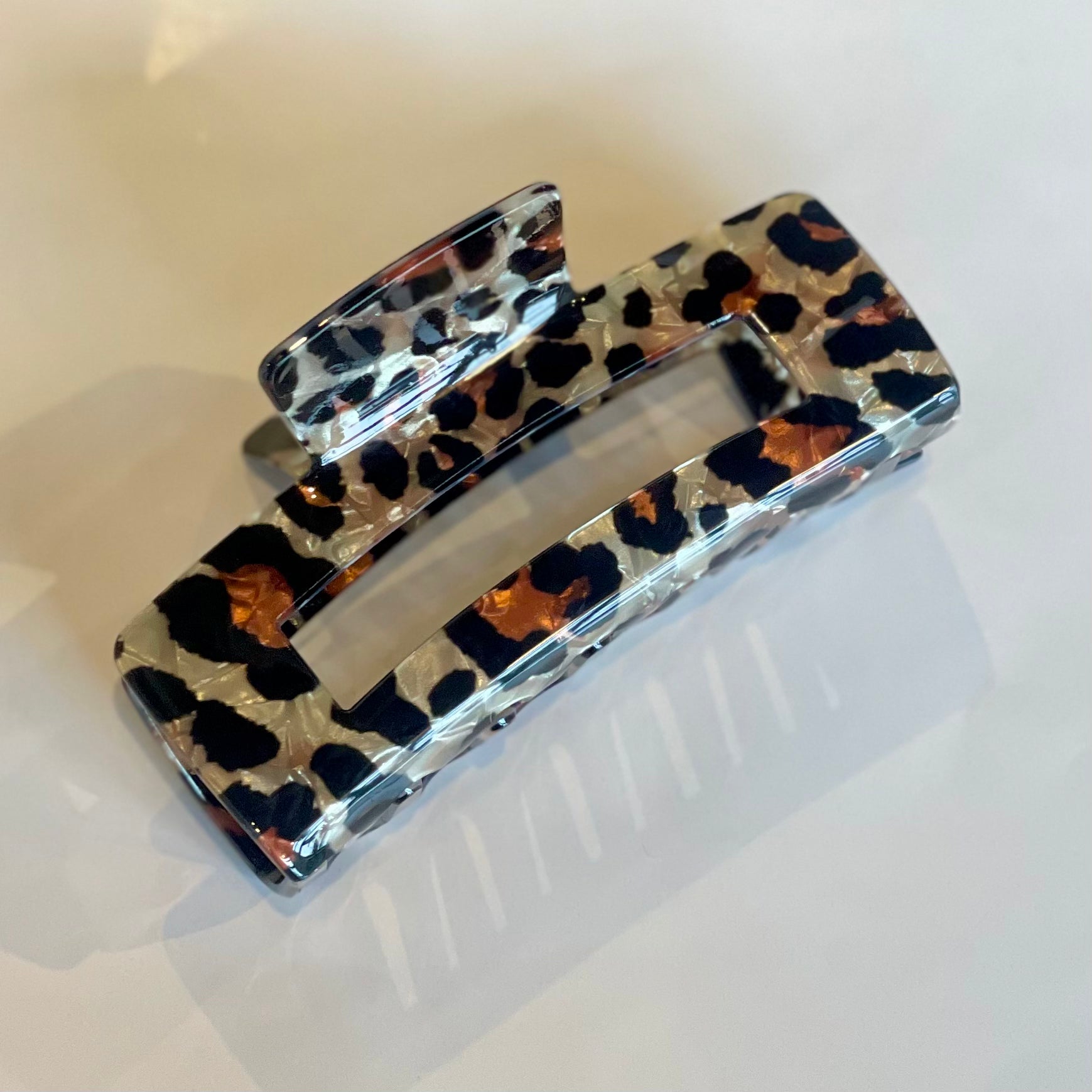 Animal Print Claw Clips