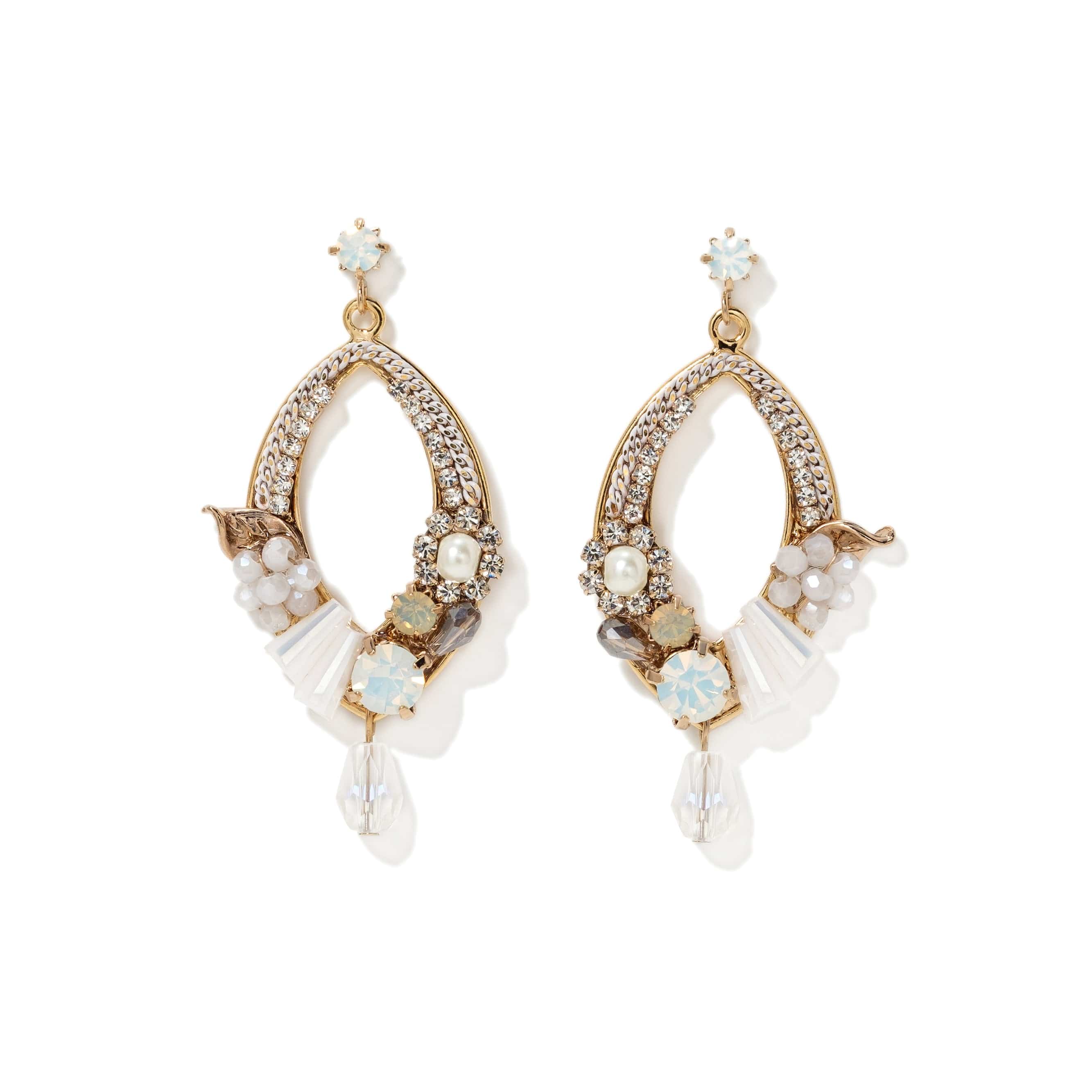 Flora Deco Drop Earrings