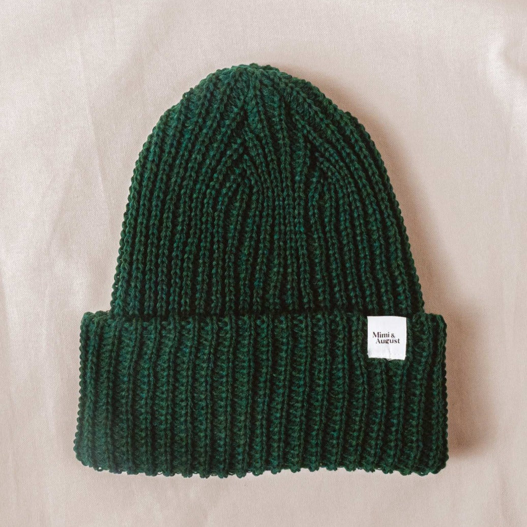 Mimi &amp; August | Forest Green Chunky Beanie