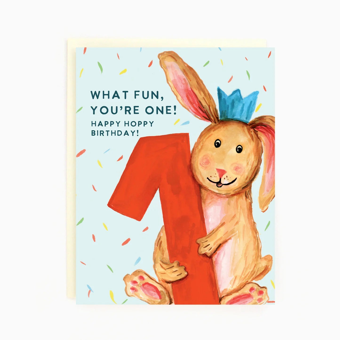 1st Birthday Bunny | Greeting Card