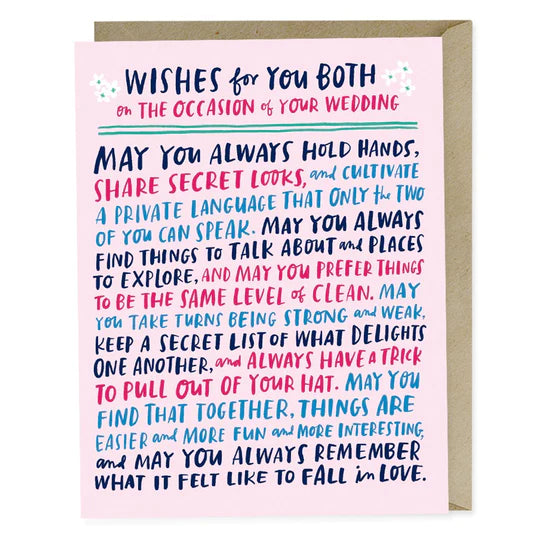 Wishes for You Both - Greeting Card