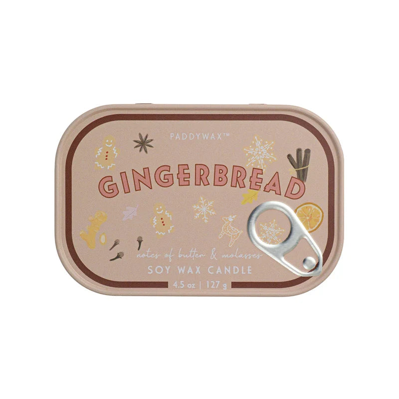 Bistro 4.5 Oz Candle Tin: Gingerbread
