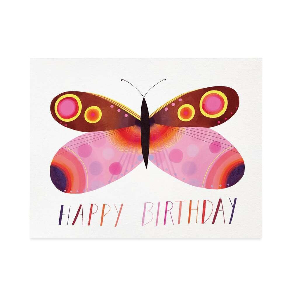 Birthday Butterfly - Greeting Card