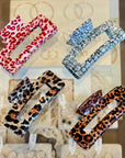 Animal Print Claw Clips