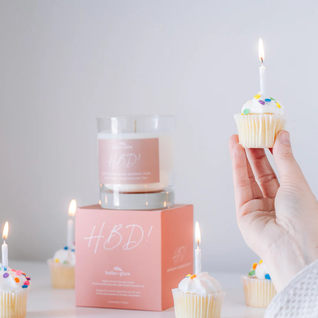 Boho + Glow | Happy Birthday Candle